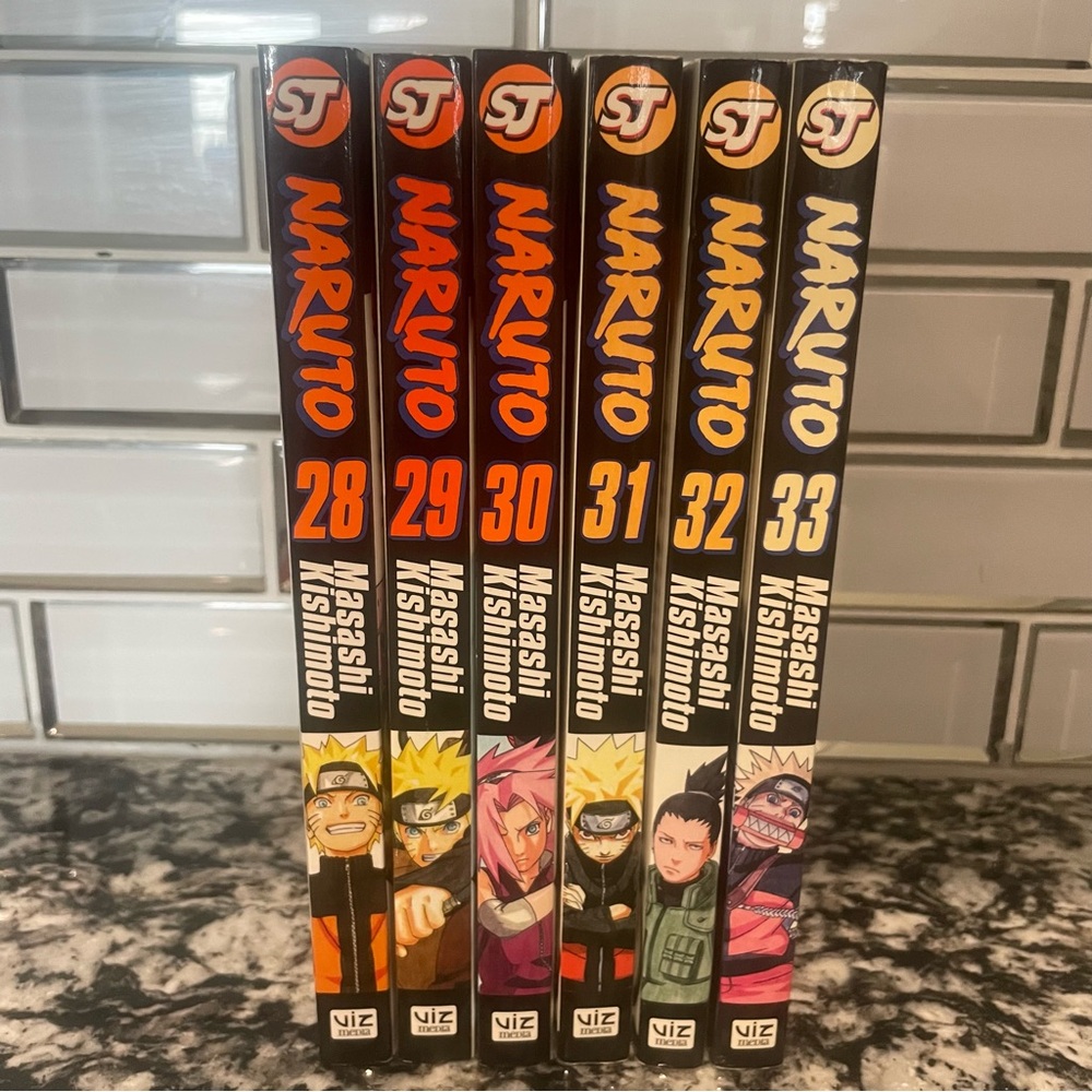 Naruto Manga English Lot of 6 Book Shonen Jump Masashi Kishimoto, Vol. 28-33